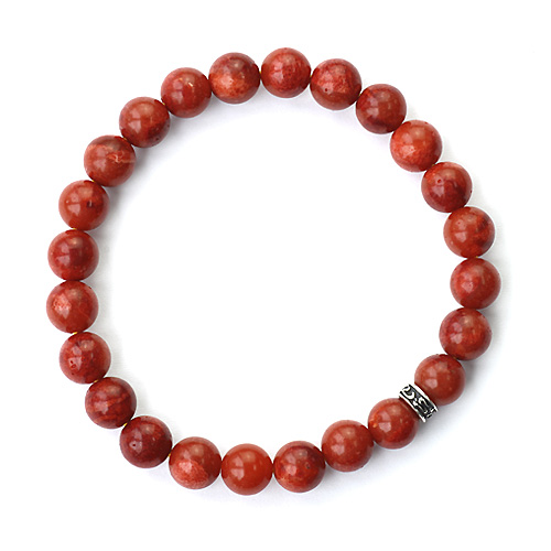 Binich（ビニッチ） レッドコーラル ブレスレット メンズ 天然石
