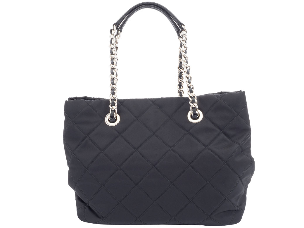 PRADA（プラダ） キルティングチェーン トートバッグ 1BG740 ナイロンx