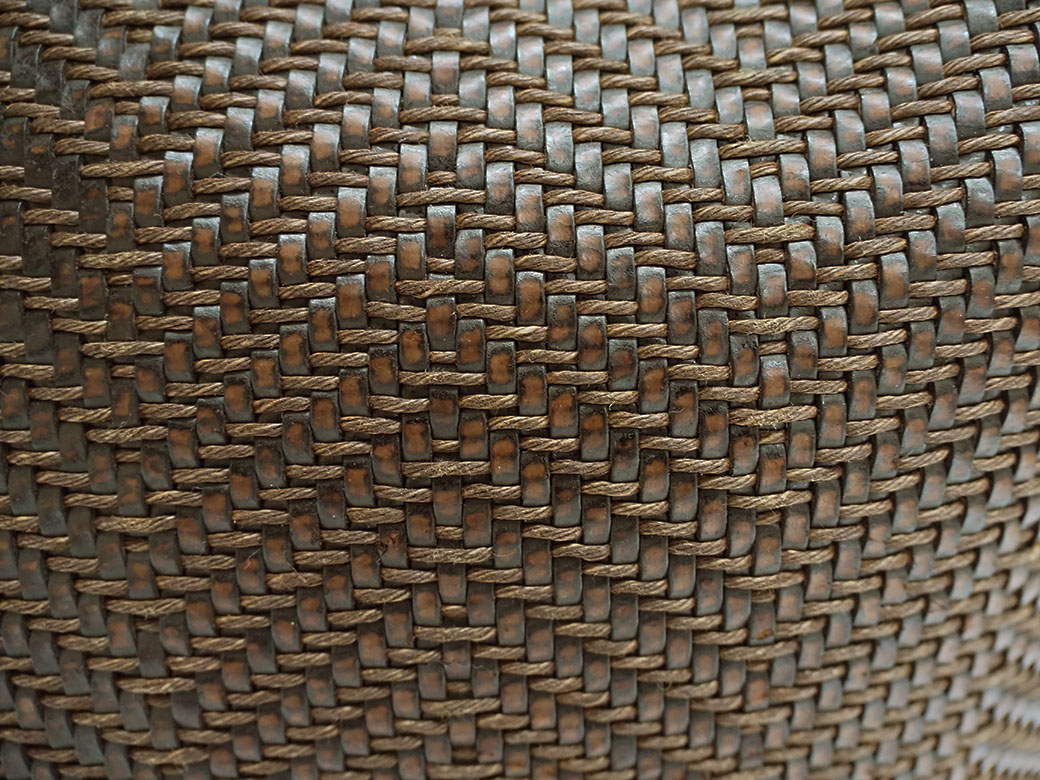 LOEWE（ロエベ） トートバッグ 編み込み かごバッグ バケツ ブラウン