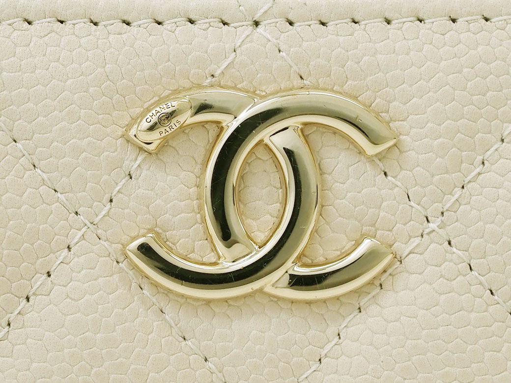 CHANEL（シャネル） バニティ 2WAYチェーンショルダー バッグ ベージュ