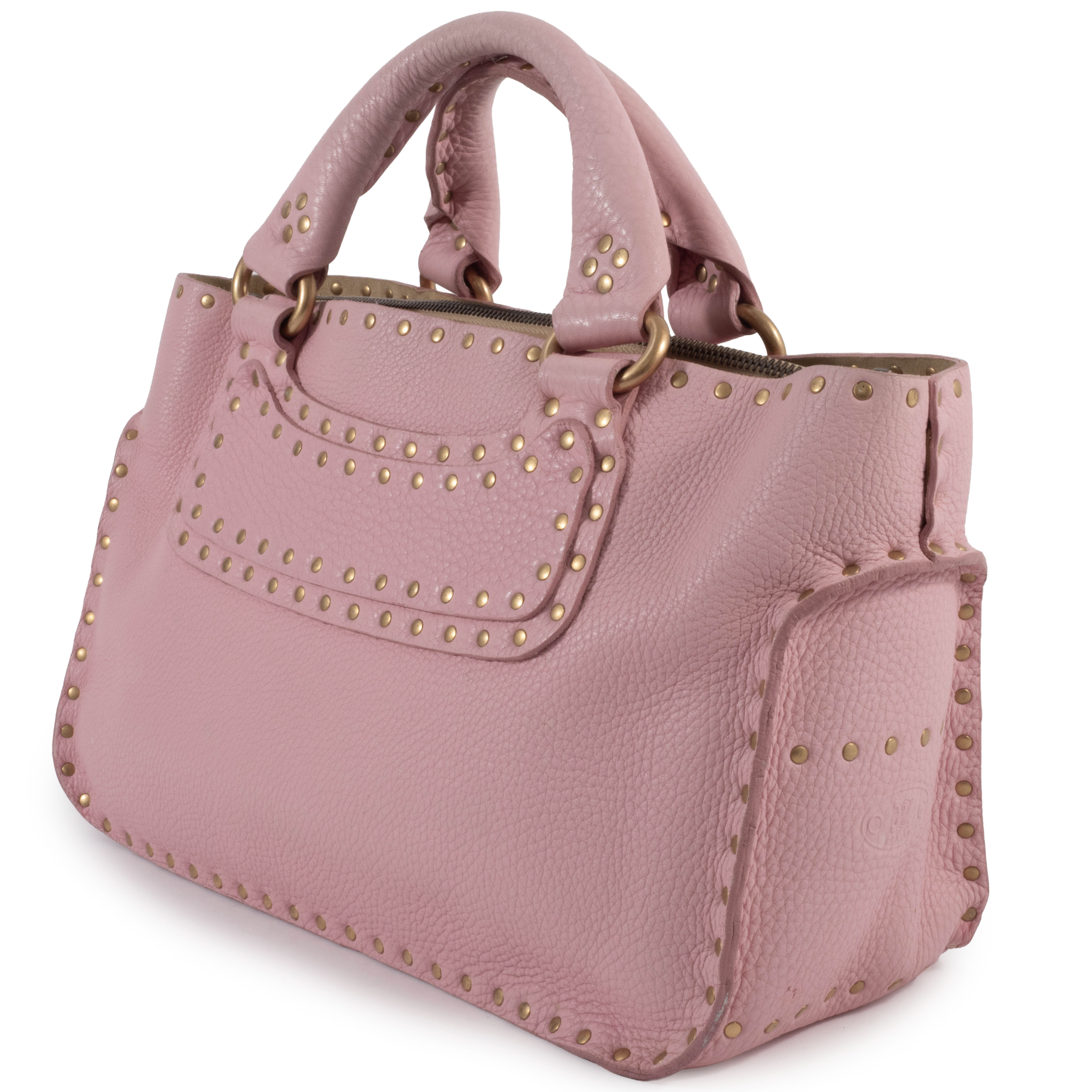 セリーヌ ブギーバッグ ハンドバッグ CE00/34 レザー ピンク