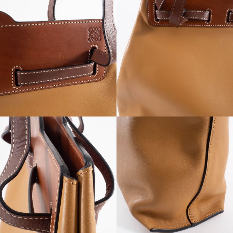 ロエベ ラゾ トートバッグ カーフレザー キャメル レディース A4収納可