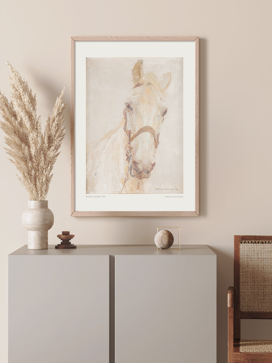 アートポスター 白馬 白い馬 ホワイトホース 絵画 名画 風景画