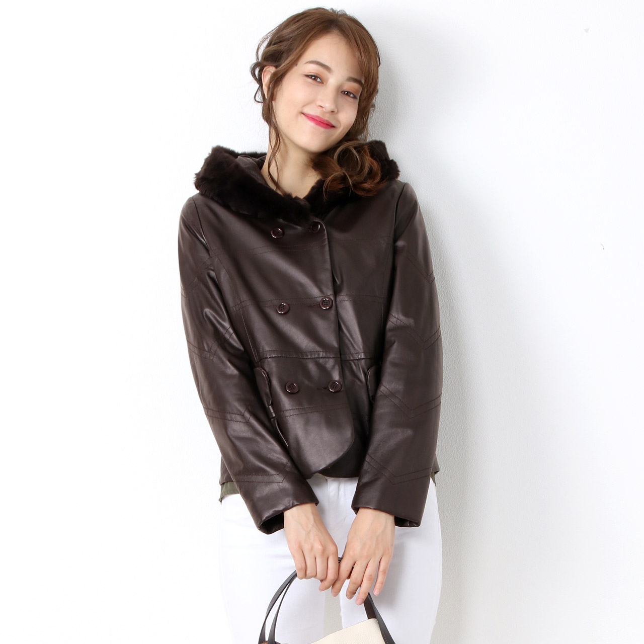 sankyo shokai（三京商会） ソフトラム レザー ジャケット フード付