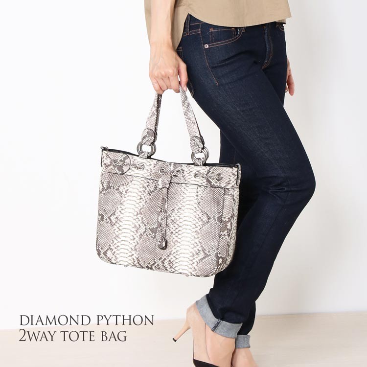 sankyo shokai（三京商会） ＜爆買＞パイソン トートバッグ レディース