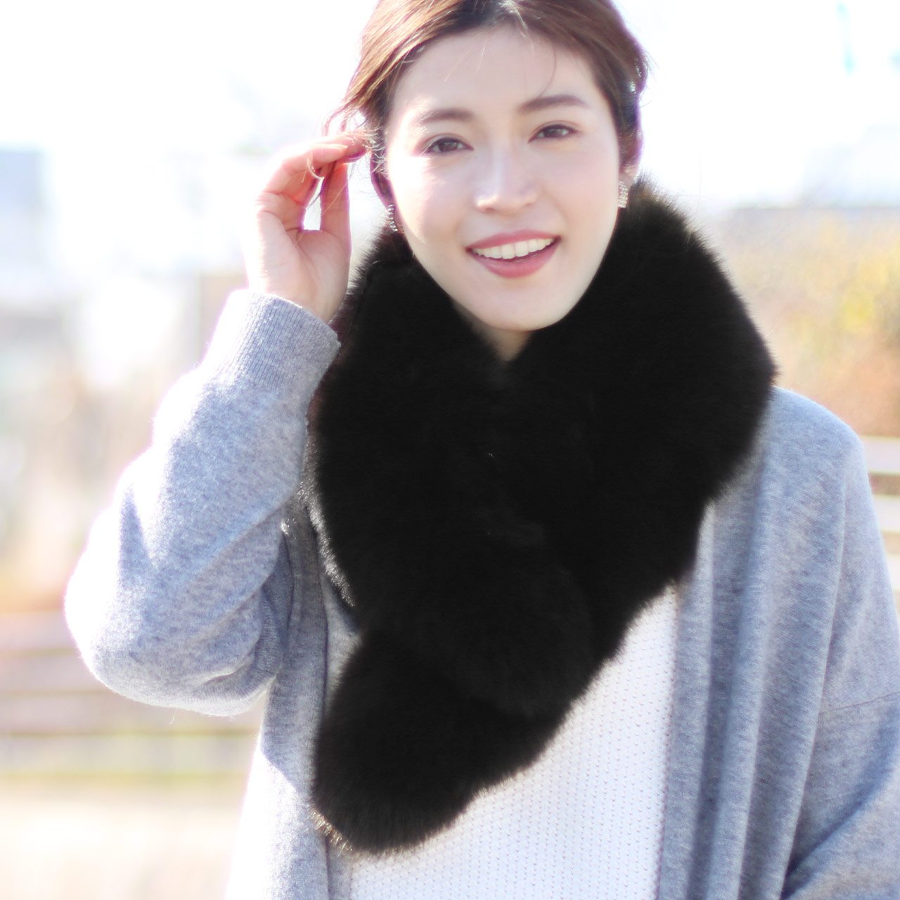 sankyo shokai（三京商会） ＜爆買＞フォックス ファー マフラー