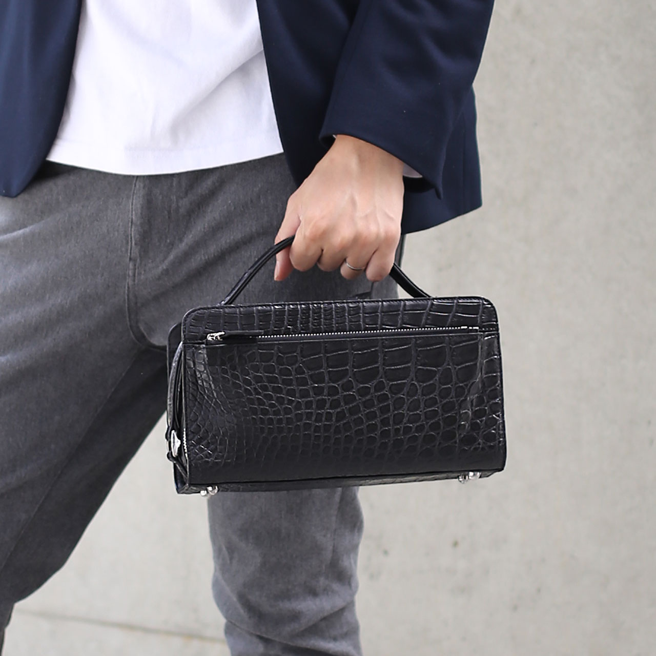 sankyo shokai（三京商会） ＜爆買＞クロコダイル バッグ メンズ