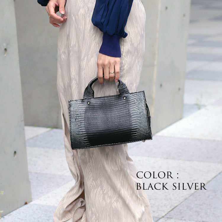 sankyo shokai（三京商会） ＜爆買＞リザード 2wayバッグ ハンドバッグ