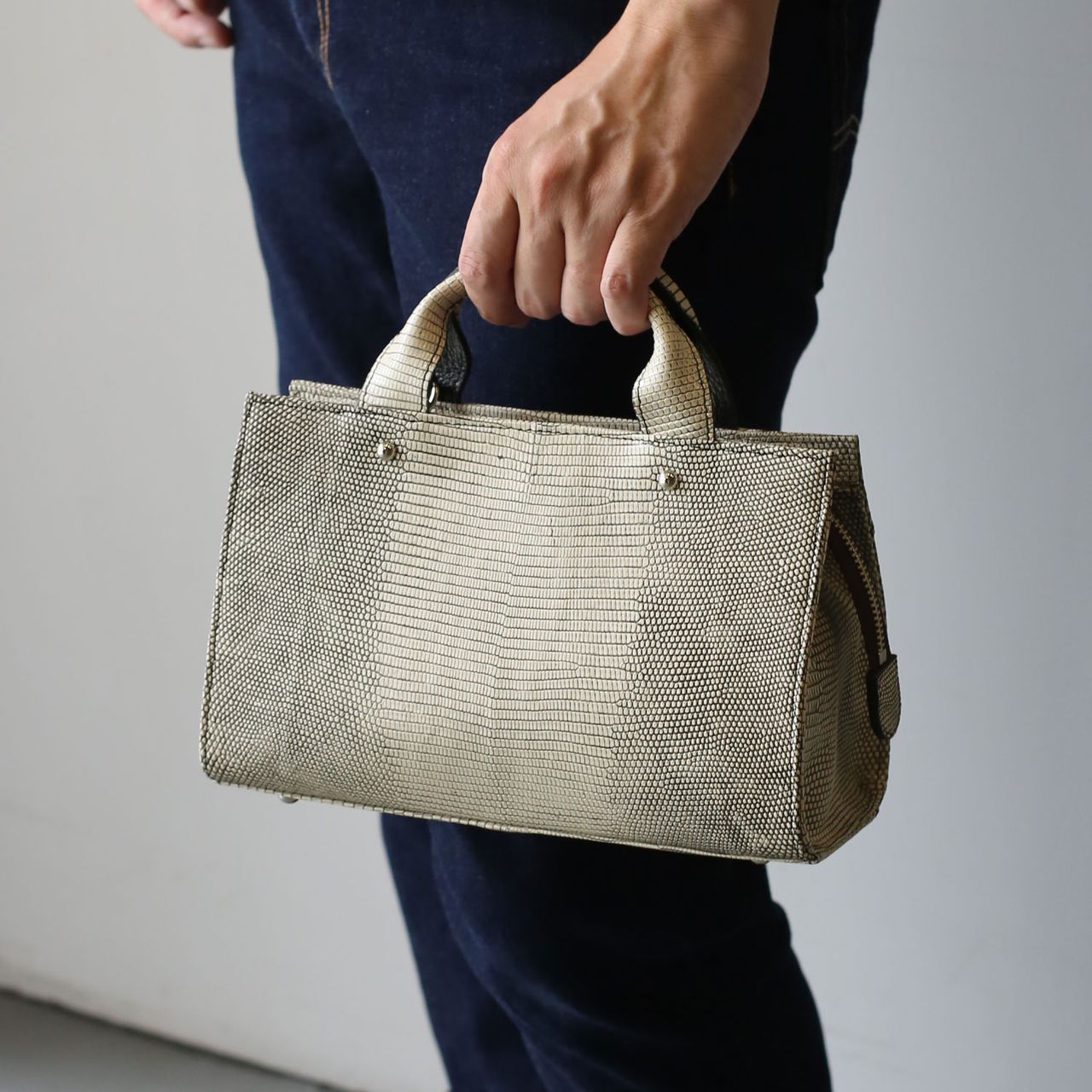 sankyo shokai（三京商会） ＜爆買＞リザード 2wayバッグ ハンドバッグ