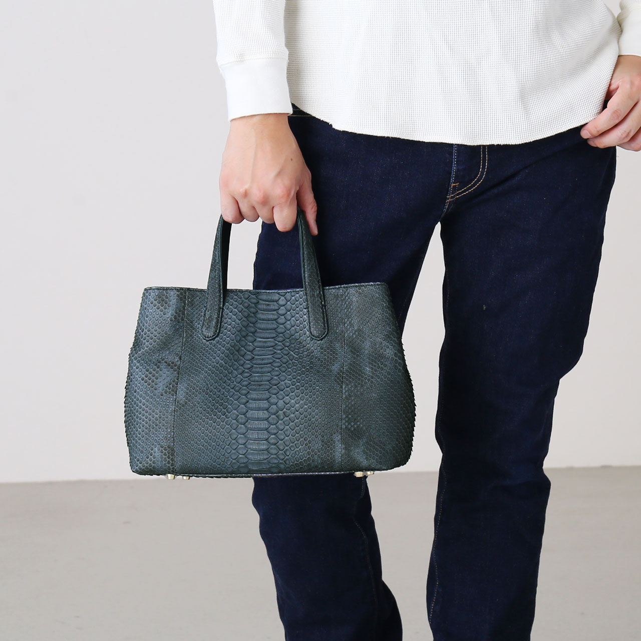 sankyo shokai（三京商会） ＜爆買＞パイソン トートバッグ メンズ