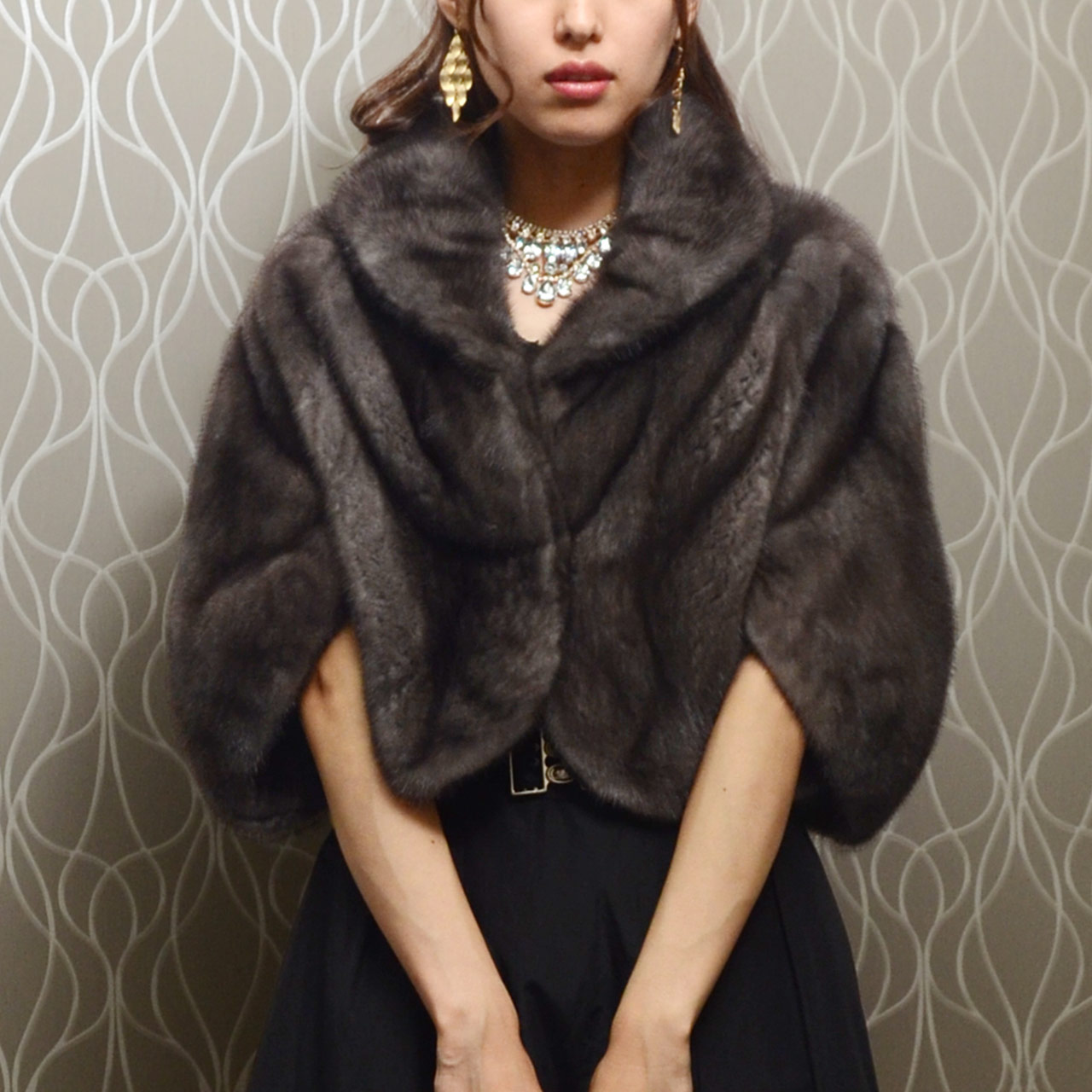 sankyo shokai（三京商会） ＜爆買＞毛皮/ミンク ボレロ ケープ