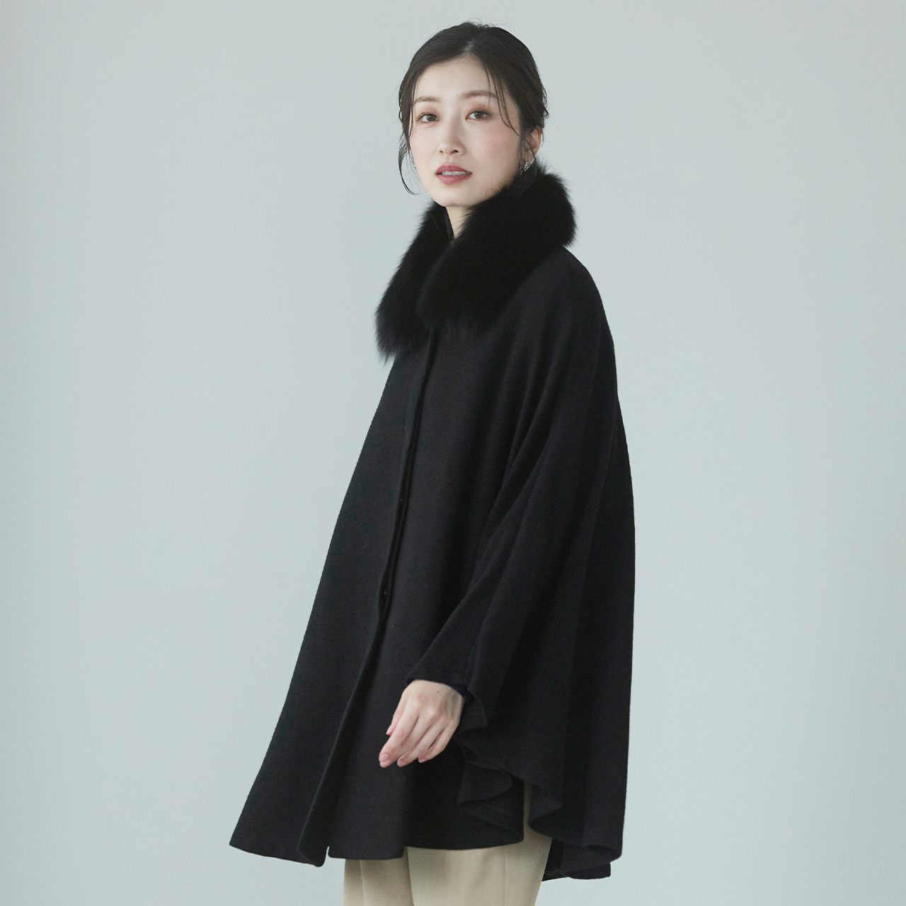 sankyo shokai（三京商会） ＜爆買＞ケープ カシミヤ 100% ポンチョ