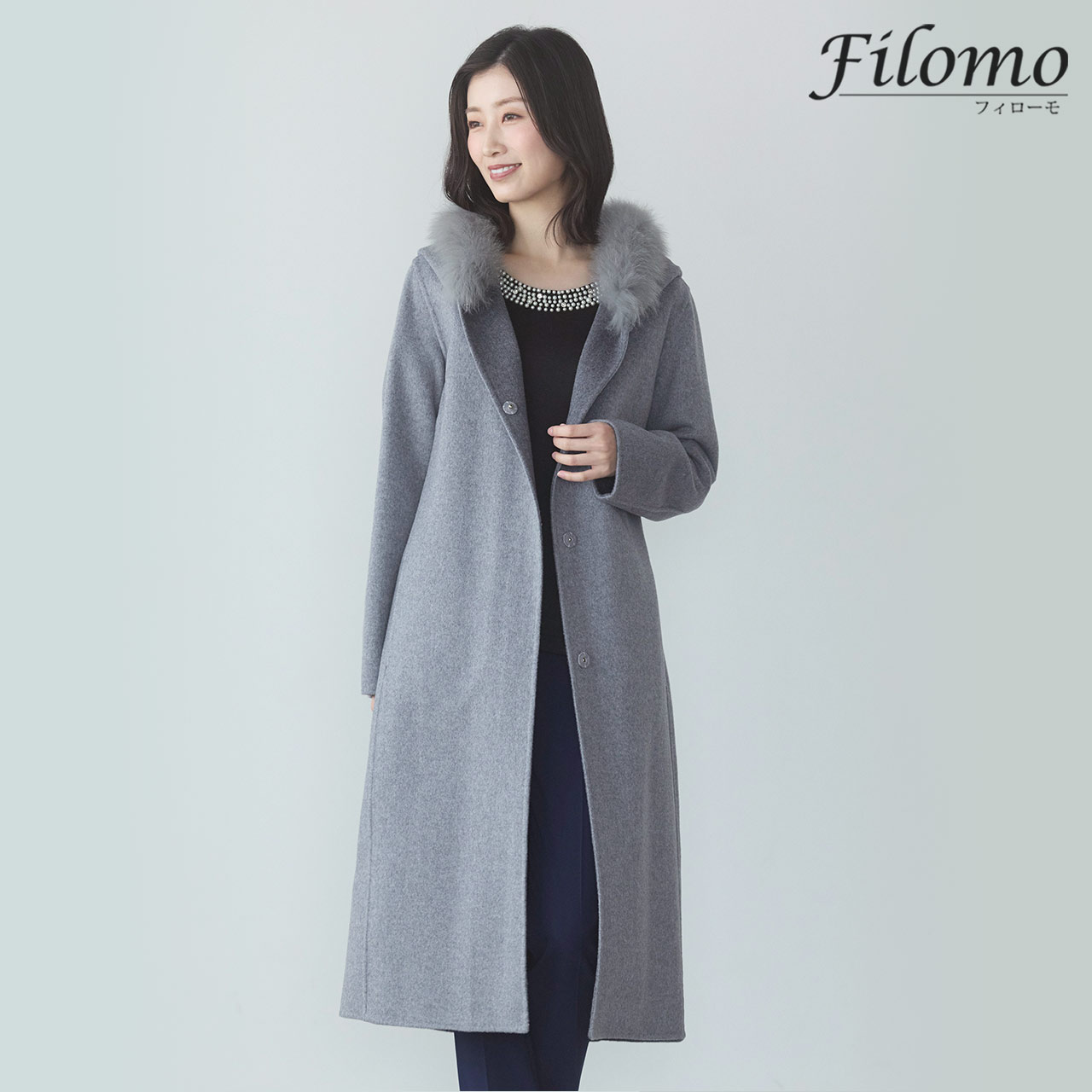 Filomo（フィローモ） ＜爆買＞[10%offクーポン]カシミヤ 混 ロング