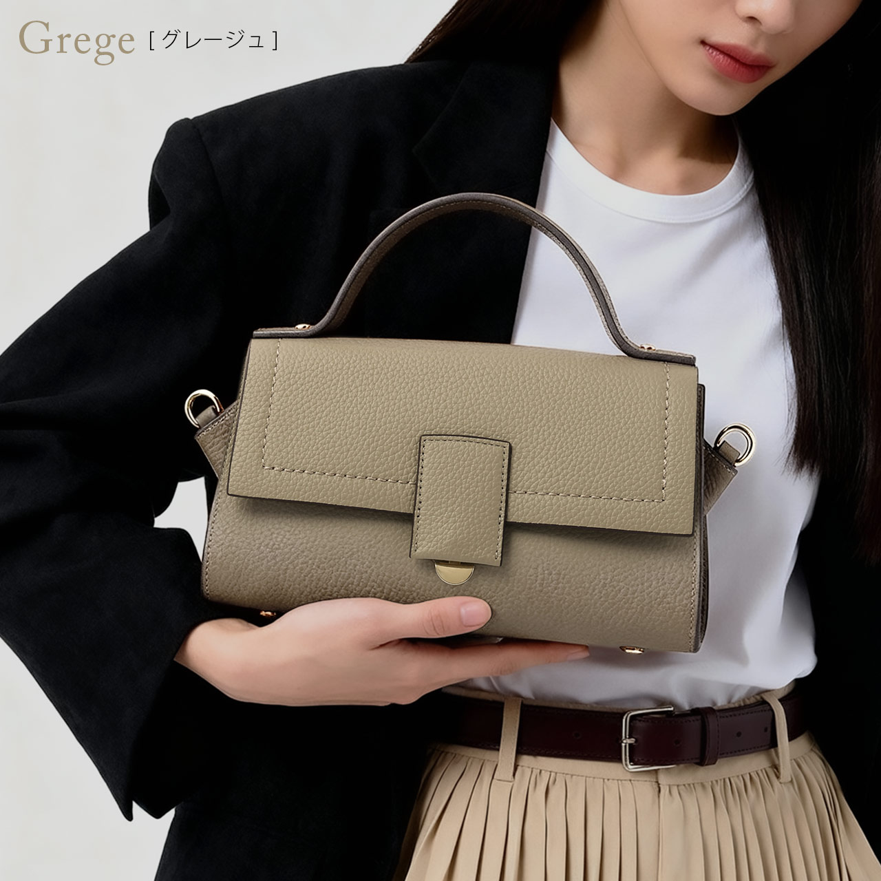 HALEINE（アレンヌ） 本革 2WAY バッグ レディース バッグ LORISTELLA