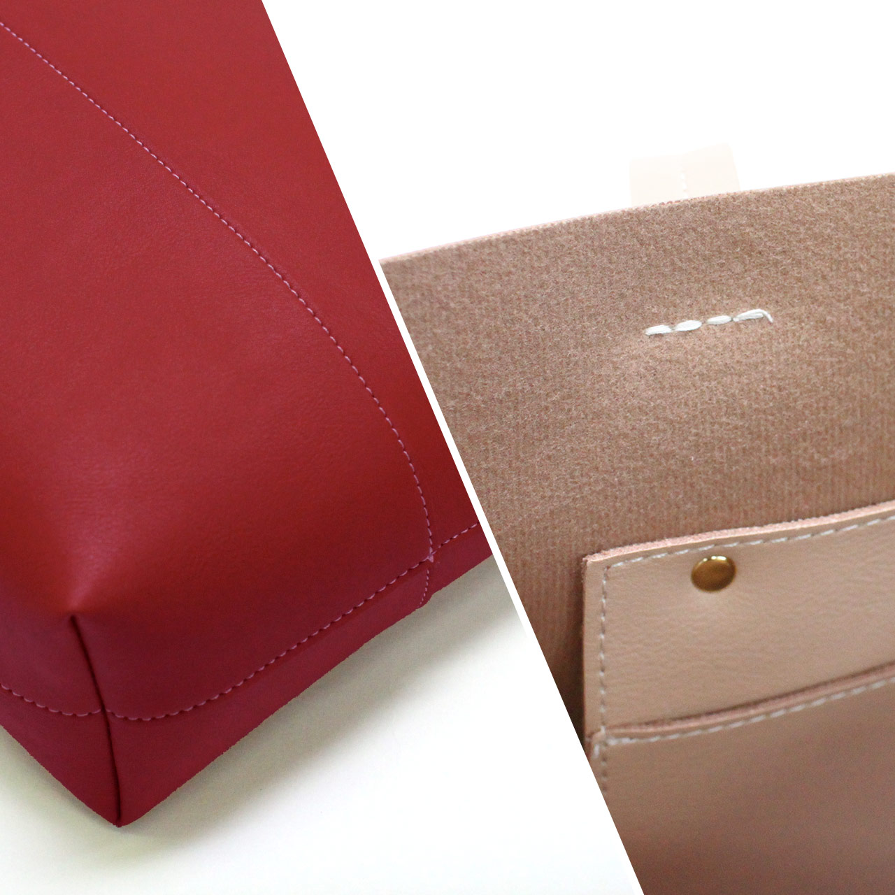 爆買＞フェイクレザー バイカラー トートバッグ レディース : sankyo