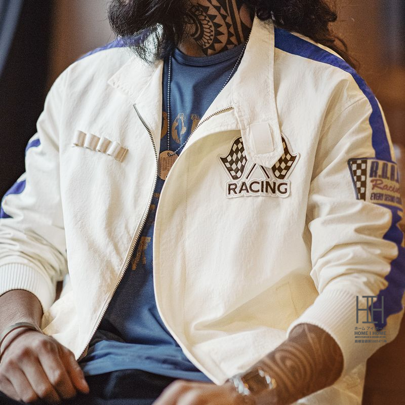 レーシングジャケット メンズ トラックジャケット ウインドブレーカー