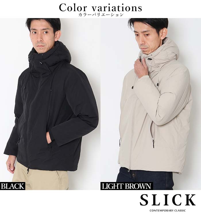 SLICK（スリック） ナイロン 2レイヤー ダウン ジャケット Nylon 2
