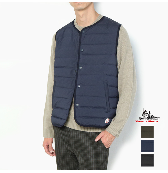 VINCENT ET MIREILLE（ヴァンソン エ ミレイユ） ダウンベスト メンズ