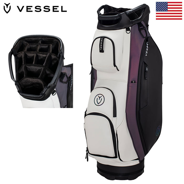 VESSEL Lux Cart キャディバッグ 10.5型 Astral 14分割 ベゼル 2023年