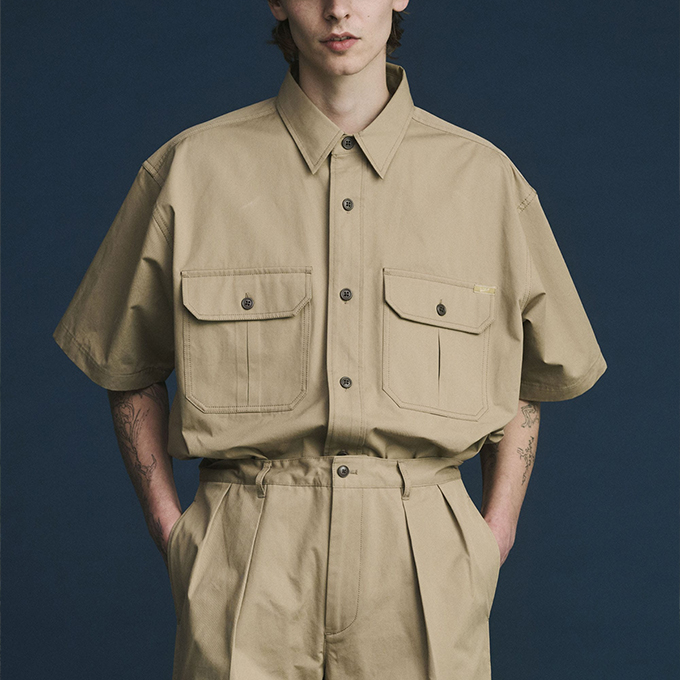 WOOLRICH（ウールリッチ） CAVALRY REG.COLL. S/S SHIRT キャバルリー