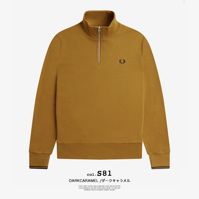 FRED PERRY（フレッドペリー） Half Zip Sweatshirt ハーフジップ