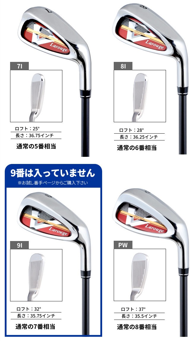 ポイント最大+19％☆3/1(月)23:59迄 （FD-60：標準シャフト） 9番なし