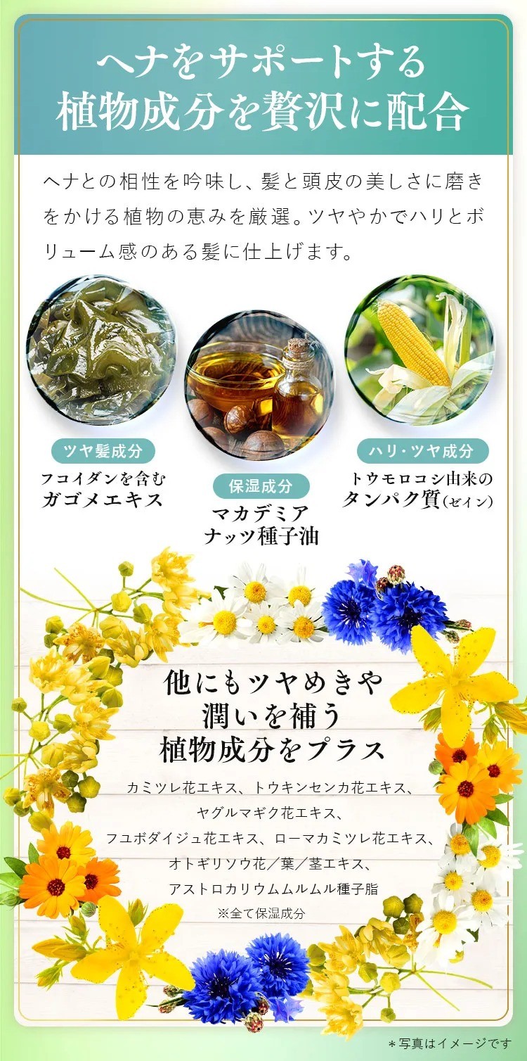 JAPAN HENNA 選べる！ 白髪ケア かんたんヘナカラーケアシャンプー