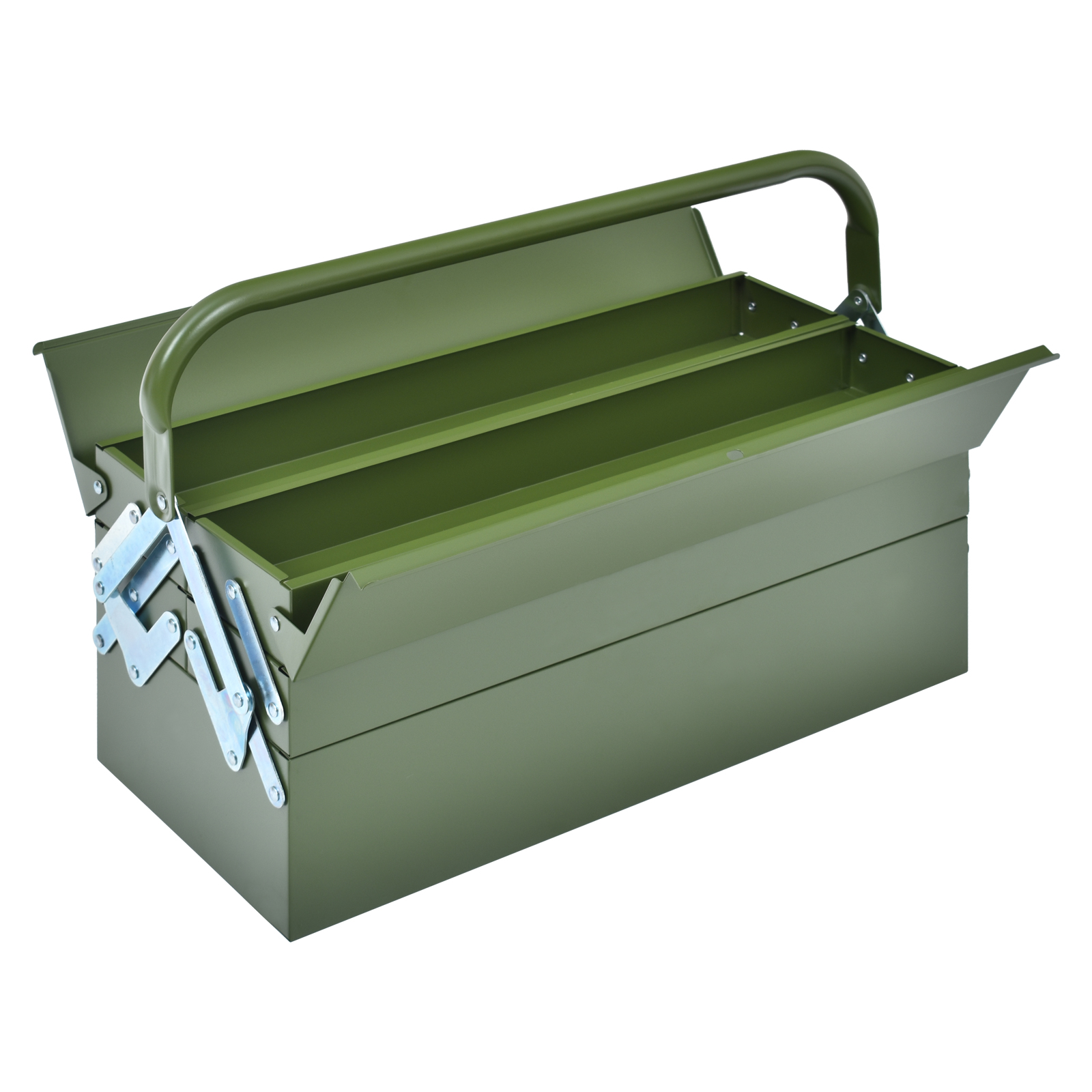 工具箱 小型 3段 スチール ツールボックス 道具箱 両開き 部品箱