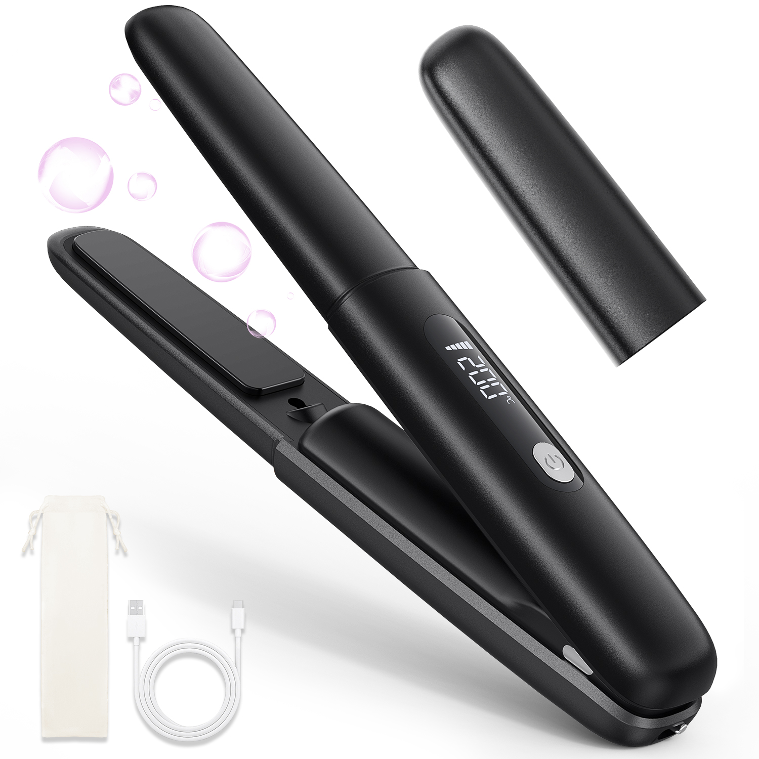 ヘアアイロン ストレート カール コードレス ミニ 25立ち上がり