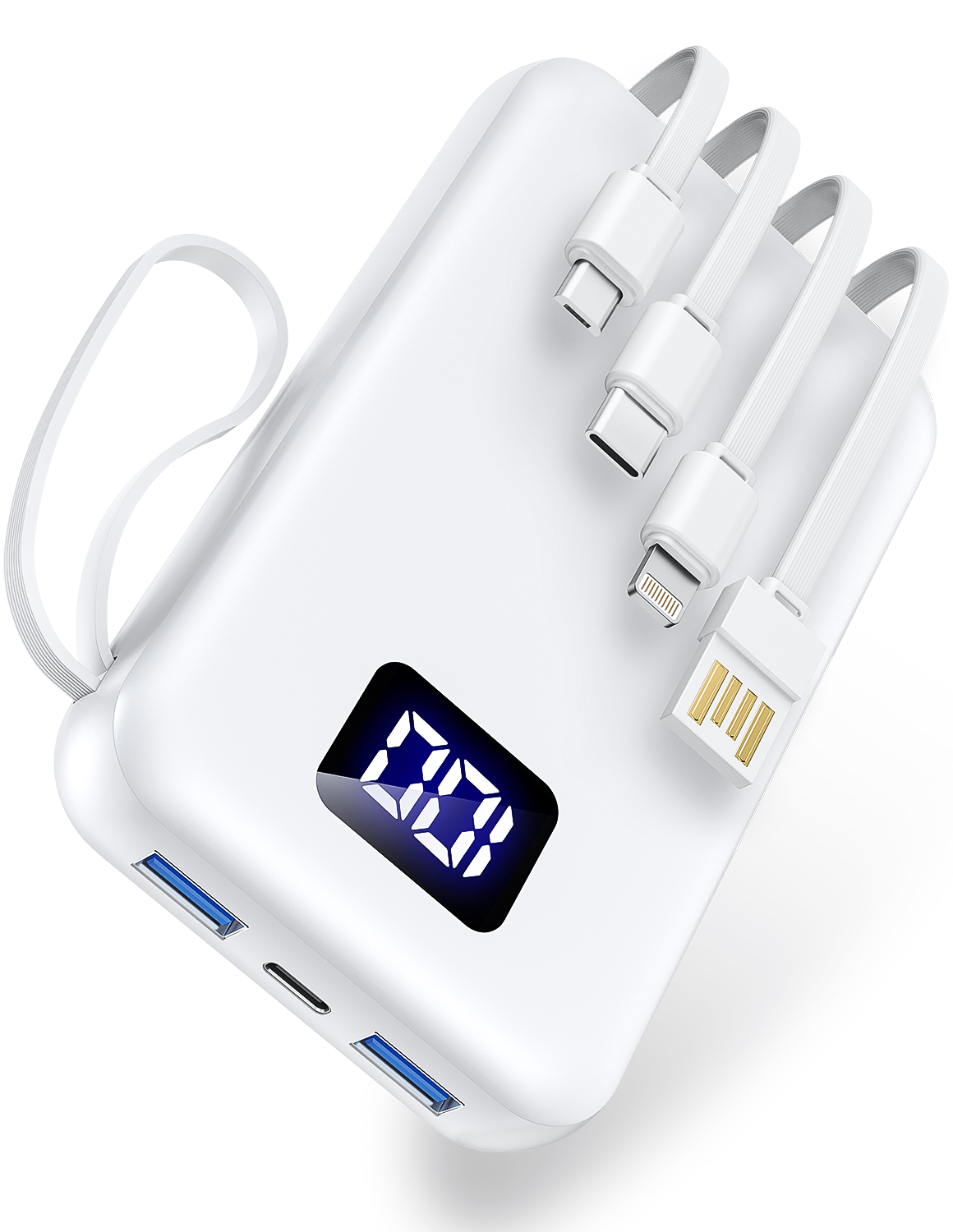 モバイルバッテリー 大容量 45800mAh 急速充電 軽量 小型 薄型 6台同時