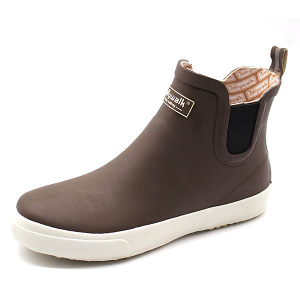 レインブーツ メンズ レディース ショート 黒 ブラック 白 ホワイト