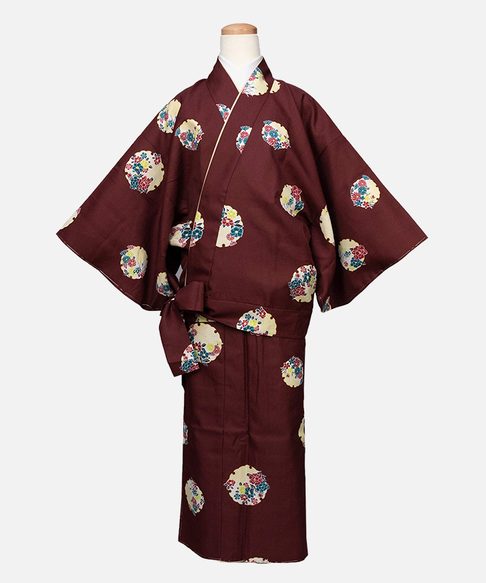 KYOETSU（京越） (二部式 小紋 280) 洗える着物 袷 小紋 二部式着物