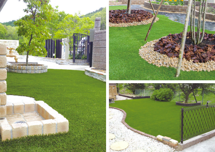 人工芝 25mm メモリーターフ for Garden 景観用 芝生 1m×10m 巻き ［1