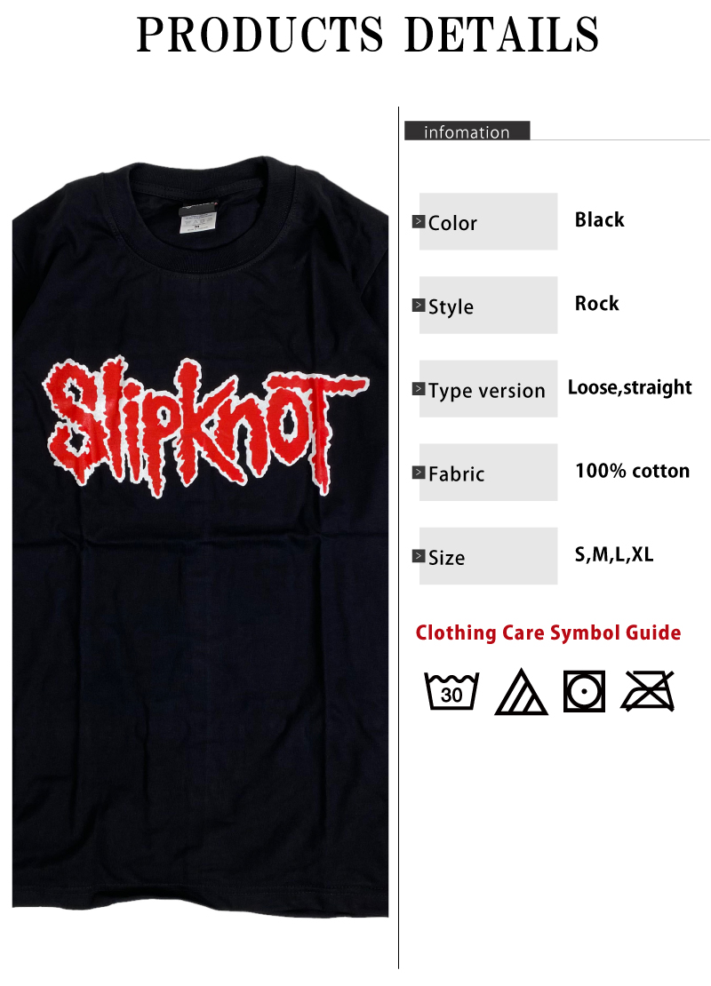 スリップノット Slipknot ロックTシャツ バンドTシャツ バンドロゴ