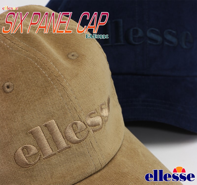 ellesse（エレッセ） キャップ 帽子 大人 ロゴ 無地 綿 コットン