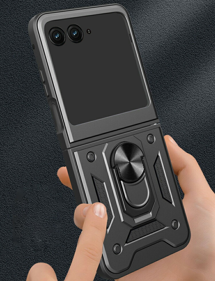 Razr 60/60s/60d ケース Razr60 Ultra 耐衝撃 カバー 一体型リング付き