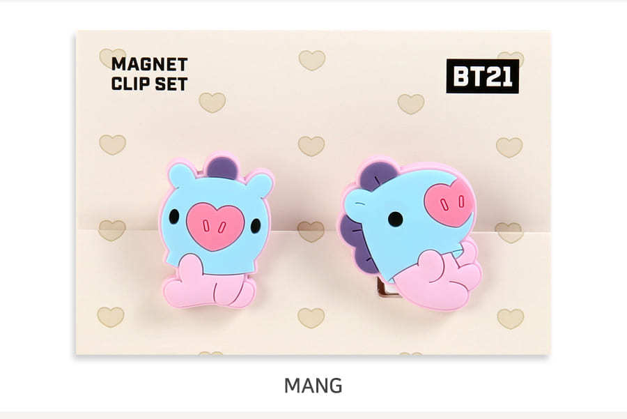 BT21 マグネットクリップ BTS 公式 グッズ 防弾少年団 バンタン 2個