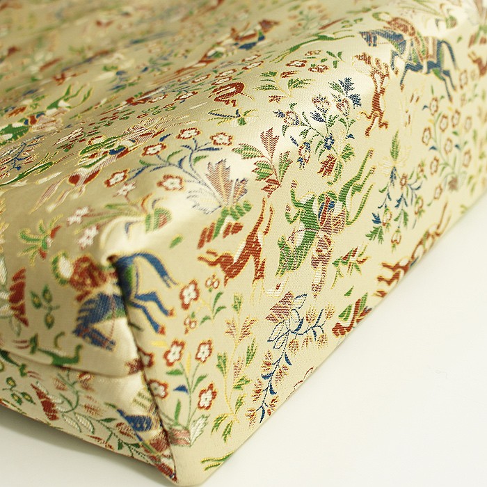 川島織物 バッグ 長手提げ 重宝裂 狩猟紋錦 正絹 和装 お稽古 着物