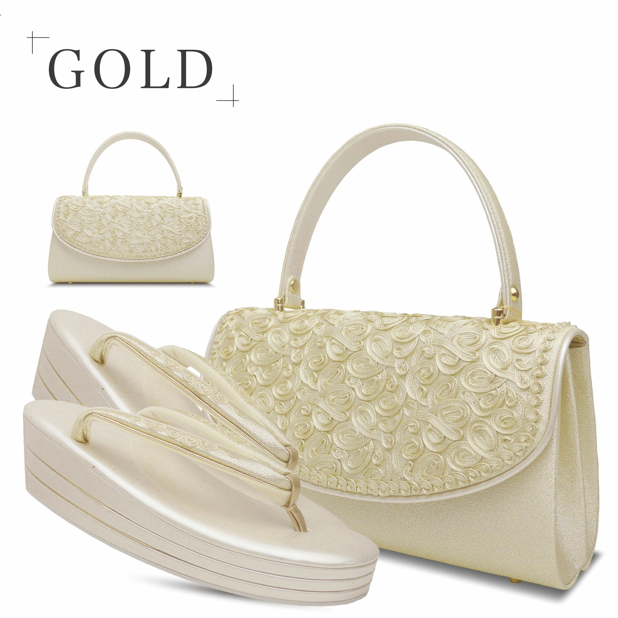 NISHIORI 世美庵 コード刺繍 草履バッグセット 留袖 訪問着 S M L LL