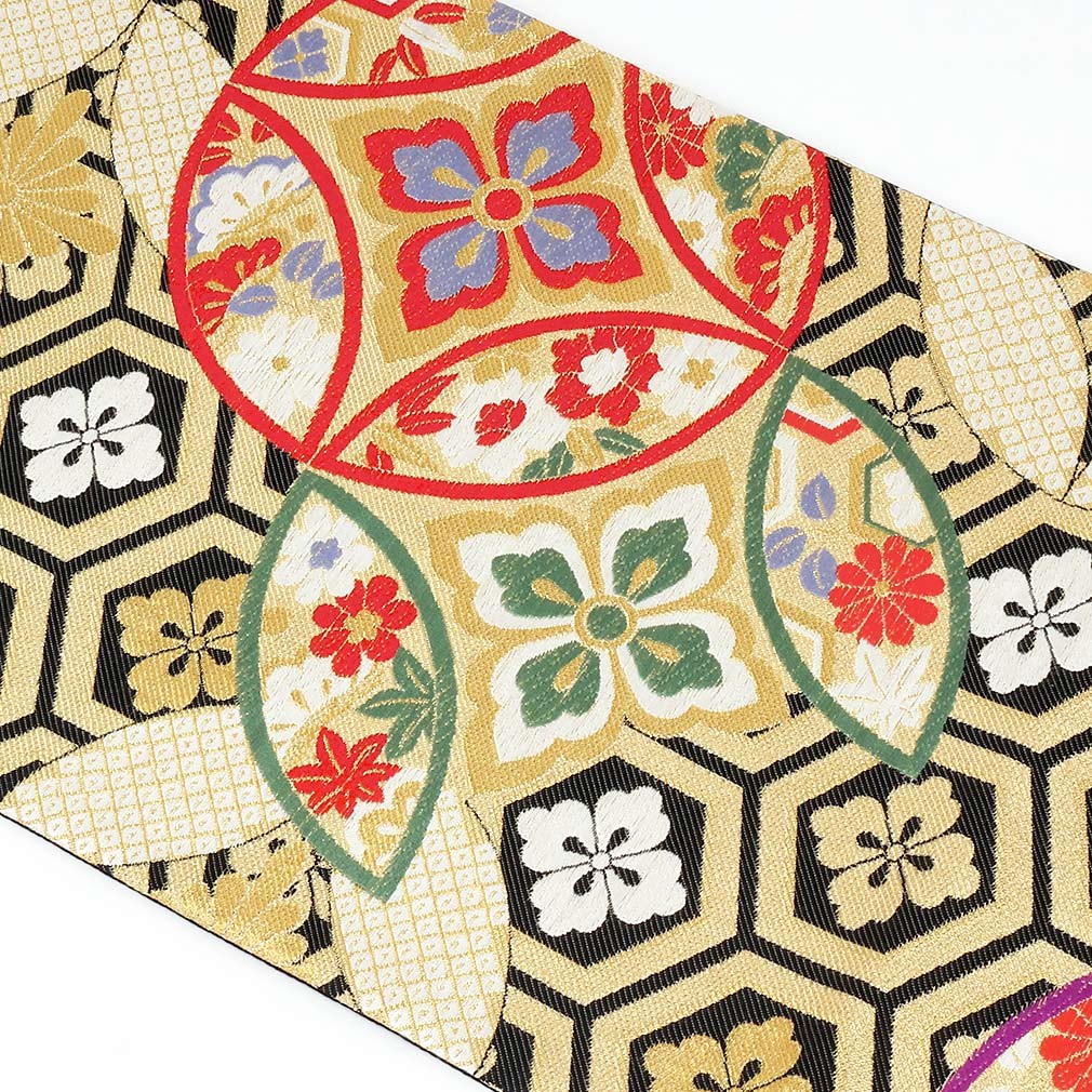 Kisste（キステ） 振袖 帯 振袖帯 振袖の帯 振袖用袋帯 袋帯 振袖用 黒