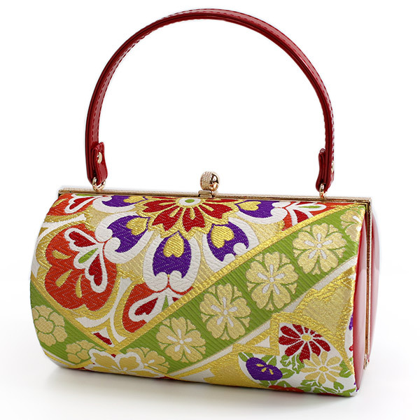 草履バッグセット 振袖 成人式 二尺袖 卒業式 赤地華紋柄 フリー