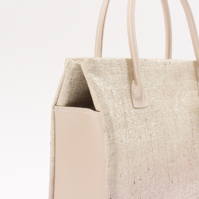 きもの 和 桝屋高尾 和装バッグ フォーマル ねん金綴錦 「金×ピンク