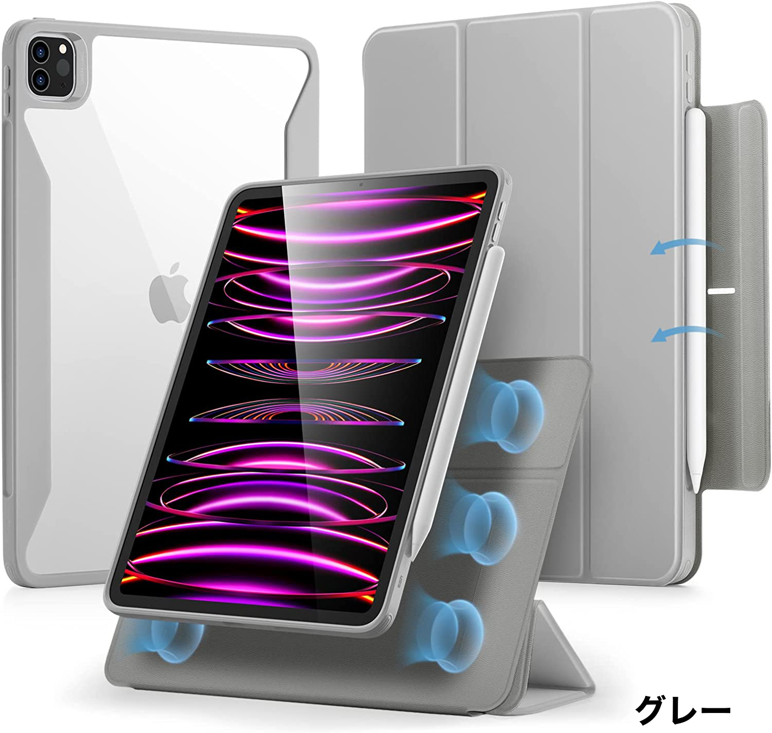 ESR ESR iPad Pro 12.9インチ 第6世代/第5世代 ハイブリッドケース
