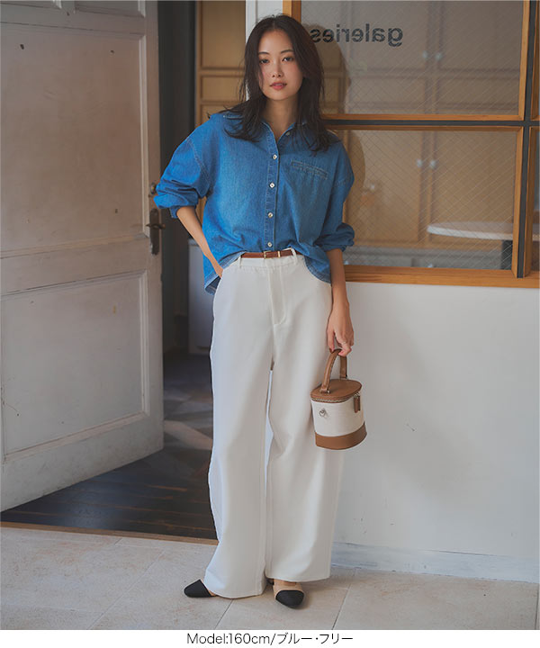 KOBE LETTUCE（神戸レタス） デニムシャツ シャツ ブラウス 長袖