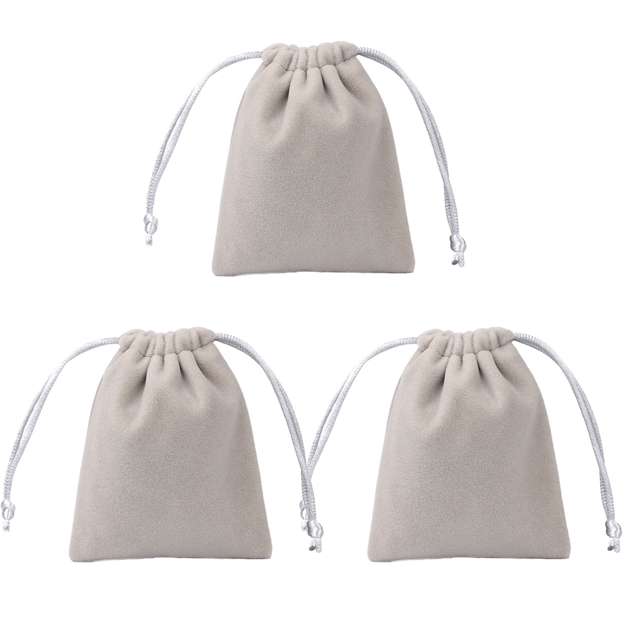 ジュエリーポーチ アクセサリー 保存袋 巾着袋 携帯用 高級ベロア調