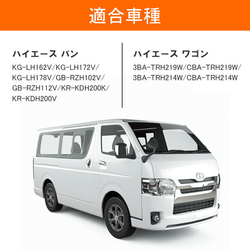 ハイエース SHINOBI プラス空間 200系 1型 2型 3型 4型 5型 6型 7型