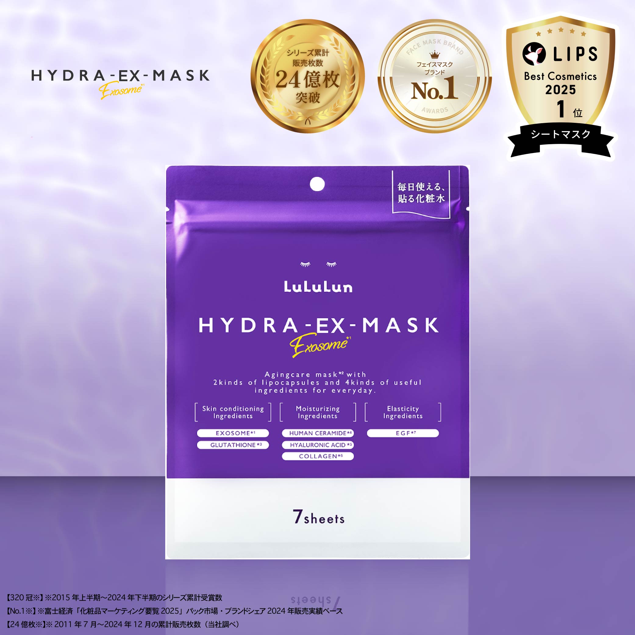 LuLuLun（ルルルン） ベスコス受賞 公式 ハイドラ EX マスク7枚入