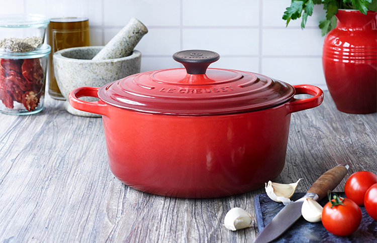 ル・クルーゼ (Le Creuset) ココット・ロンド 20cm ミストグレー