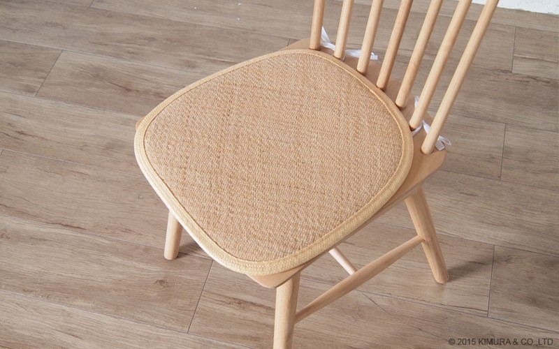 ダイニングチェア用 椅子用 クッション 座布団 座蒲団 籐 ラタン