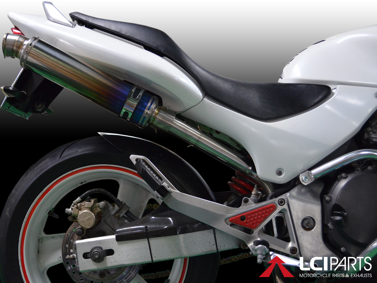 ホンダ HORNET250 ホーネット250 LCIPARTS ラウンドフルチタンスリップ
